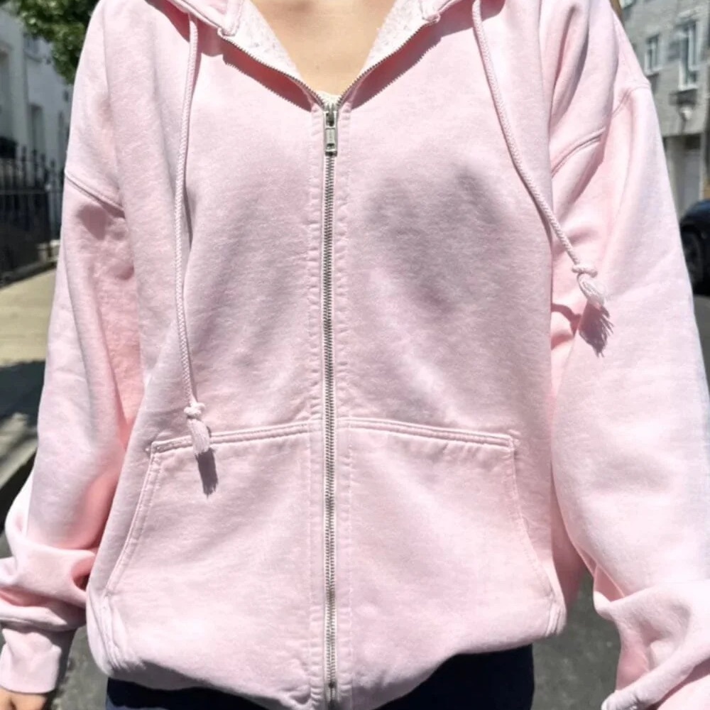 LIGHT PINK BRANDY MELVILLE HOODIE LIKE NEW